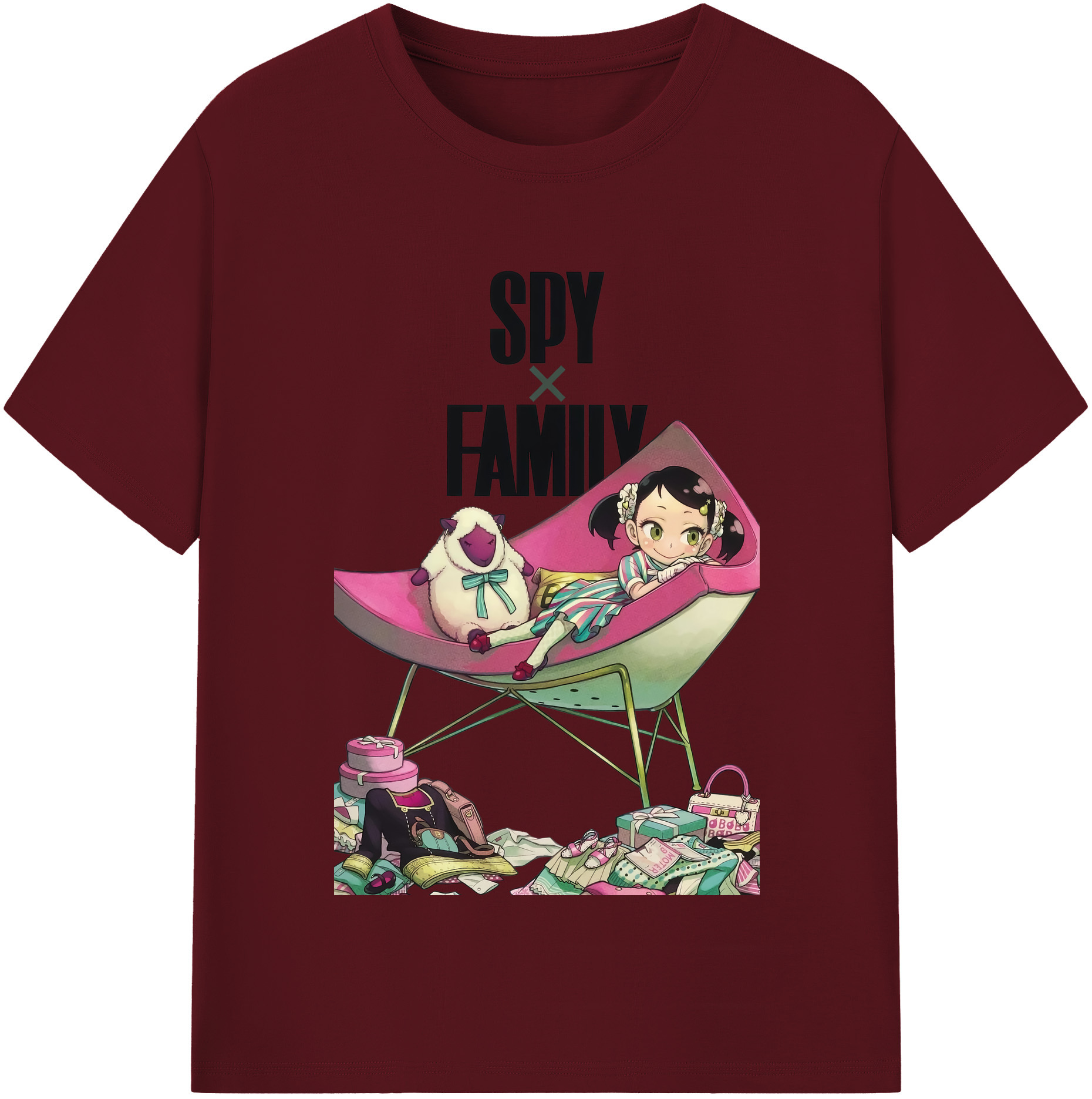 （画像用） SPY×FAMILY间谍家家酒 綿100％半袖Tシャツ（フロントプリント）